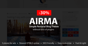 Airma – Persönliches Blog-WordPress-Layout