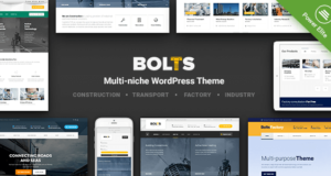 Bolts – WordPress Template für Bau, Transport und ähnliche Geschäfte