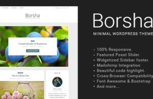 Borsha – Responsive Minimal Blog-Layout