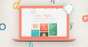 Buchstaben Rhythmus. WordPress-Blog-Vorlage