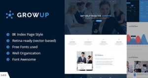 GrowUp Business & Financial WordPress Vorlage