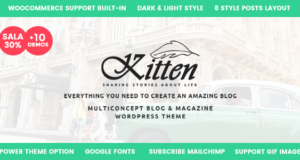 Kätzchen – Elegantes WordPress-Blog-Layout mit mehreren Konzepten