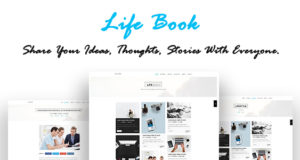 Life Book – Kreativer persönlicher Blog – WordPress Vorlage