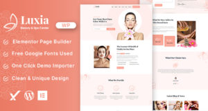 Luxia Beauty & Spa Center WordPress Layout