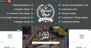 MasakMak – Rezept- und Lebensmittel-WordPress-Layout