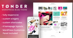 Tonder – Minimales Mehrzweck-WordPress-Template