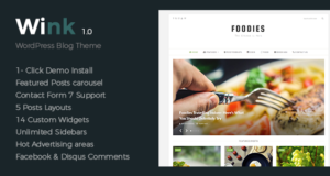 Wink – Modernes & Elegantes & Sauberes WordPress-Layout