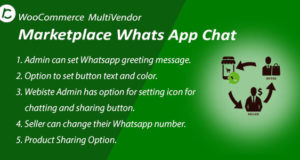 WooCommerce MultiVendor Marketplace Whats App Chat