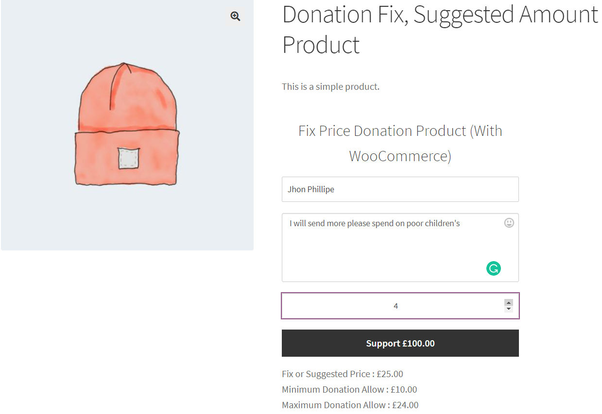 WooCommerce-Spenden