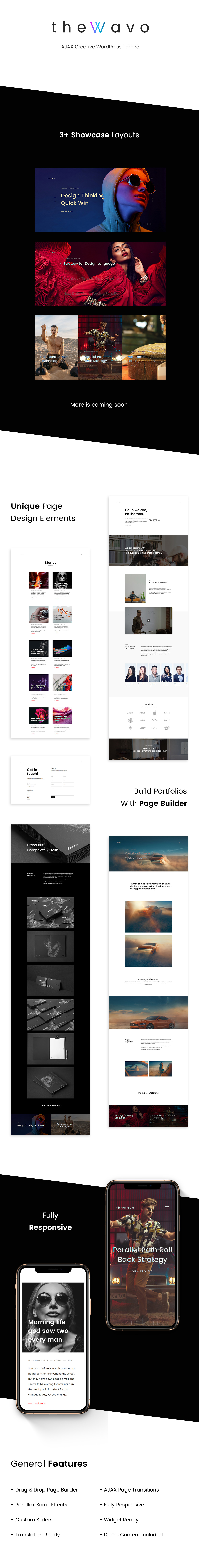 Das Wavo - Portfolio Showcase WordPress Theme - 1