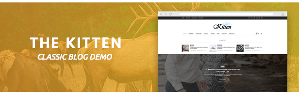 Kätzchen - Elegantes WordPress-Blog-Theme mit mehreren Konzepten