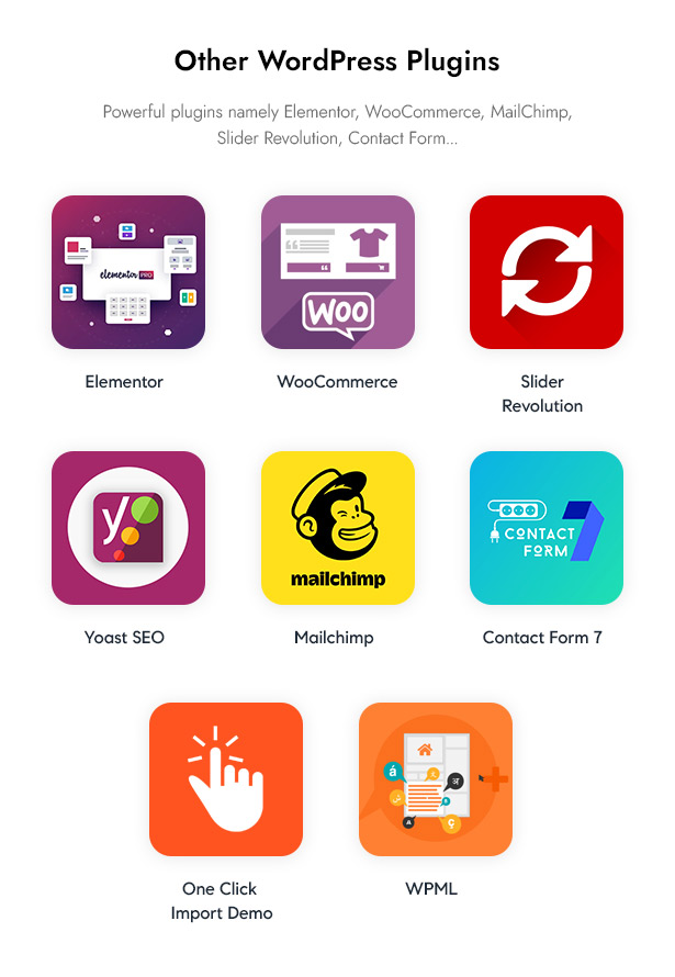 Beautifo ​​Beauty WooCommerce WordPress Theme - Integrierte WordPress-Plugins