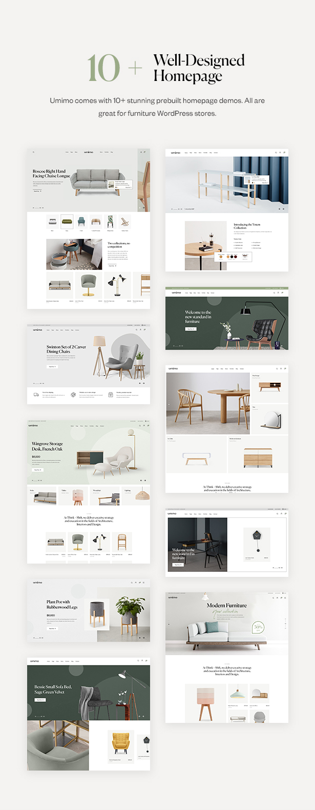 Umimo - Möbelgeschäft WordPress Theme