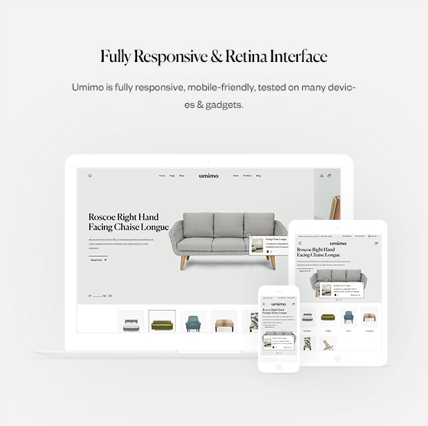 Umimo - Möbelgeschäft WordPress Theme