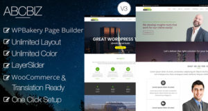 Abcbiz – Responsives WordPress-Vorlage für Unternehmen