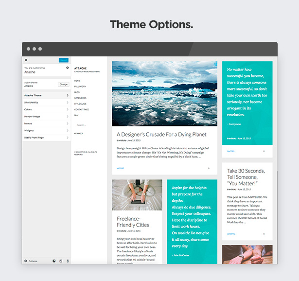 Attache Infinite Scrolling WordPress Theme - 3