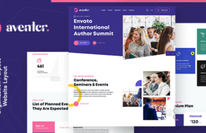 Aventer | Konferenzen & Events WordPress Vorlage