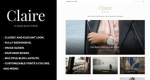 Claire – Klassisches WordPress-Blog-Template