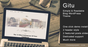 Gitu – Einfaches und lesbares Blog-WordPress-Layout