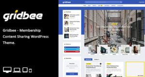 Gridbee – WordPress Vorlage zum Teilen von Inhalten