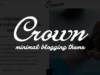 Krone - Minimales Blogging-Thema