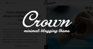 Krone – Minimales Blogging-Thema