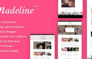 Madeline Fashion Blog WordPress Layout