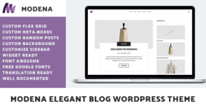 Modena Elegantes Blog WordPress Vorlage