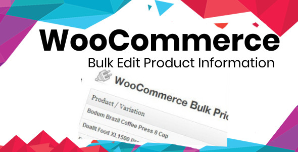 Wordpress E-Commerce Plugin Bulk Edit product Information Plugin