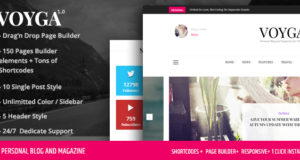 Voyga – Responsives WordPress-Template für persönliches Blog und Magazin