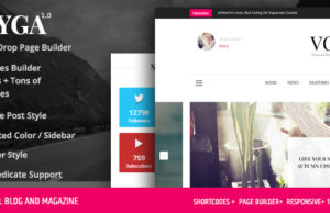 Voyga – Responsives WordPress-Template für persönliches Blog und Magazin