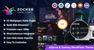Zocker – eSports Game & Online Clan News Video Gaming WordPress Vorlage