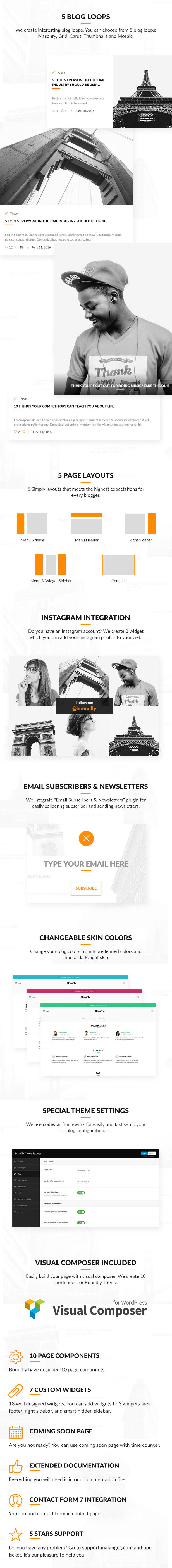 Gebunden, WordPress-Theme für Blogger