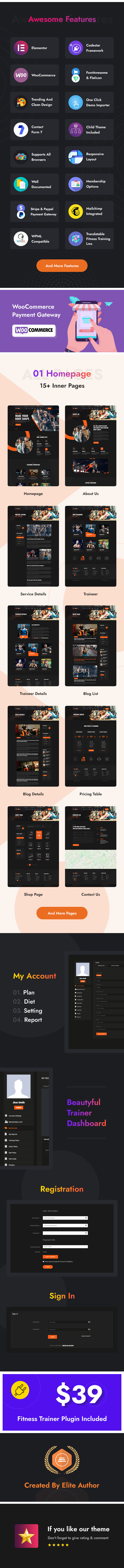 Fitnase - Fitnessstudio und Fitness WordPress Theme - 3