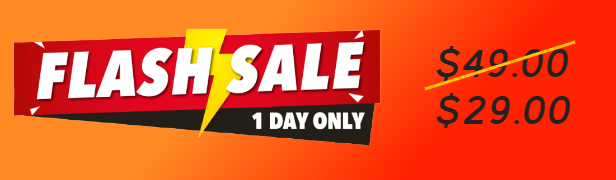 Flash Sale von $49 bis $29