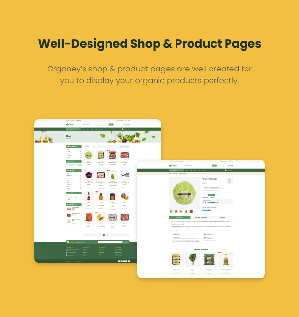 Organey - WooCommerce WordPress Theme für Bio-Lebensmittel