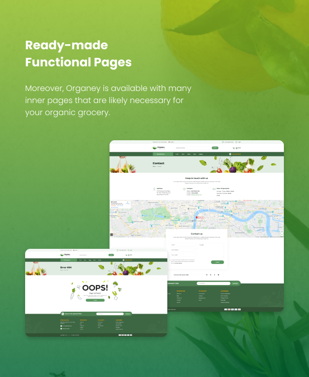 Organey - WooCommerce WordPress Theme für Bio-Lebensmittel