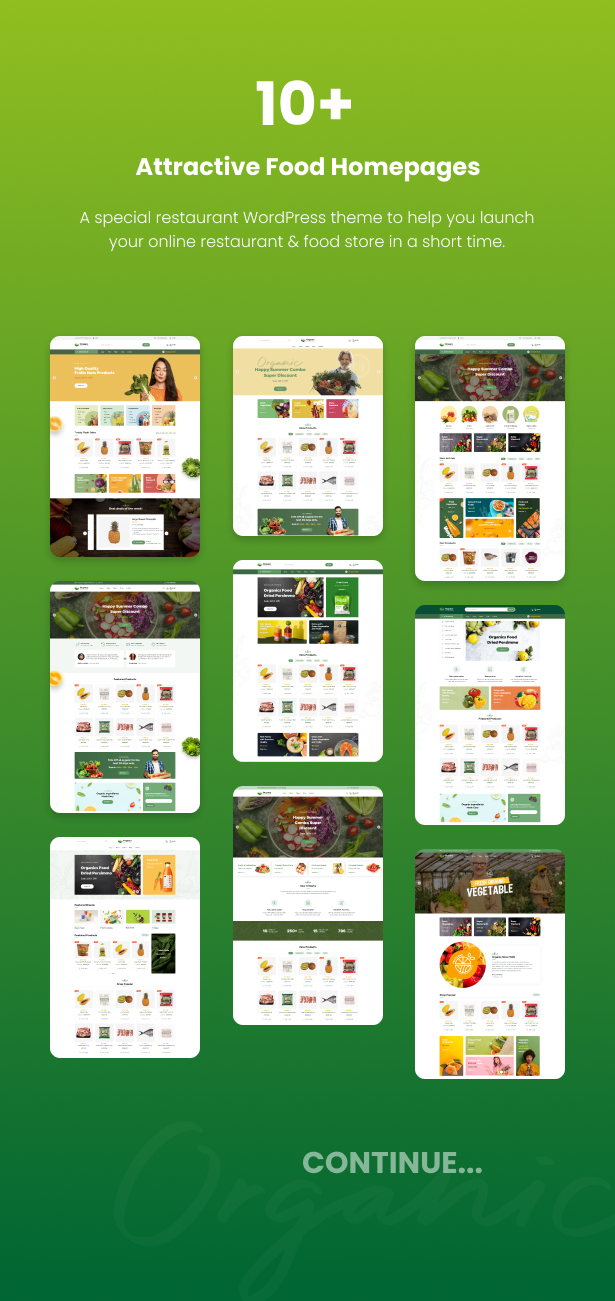 Organey - WooCommerce WordPress Theme für Bio-Lebensmittel