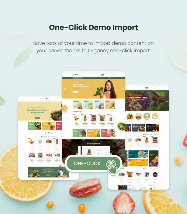 Organey - WooCommerce WordPress Theme für Bio-Lebensmittel