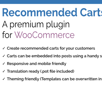 Empfohlene Warenkörbe für WooCommerce