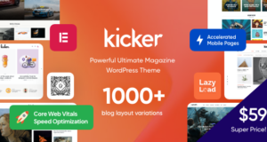Kicker – Mehrzweck-Blog-Magazin WordPress Template + Gutenberg