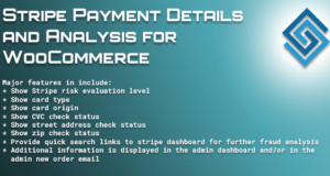 Stripe-Zahlungsdetails und Analyse für WooCommerce