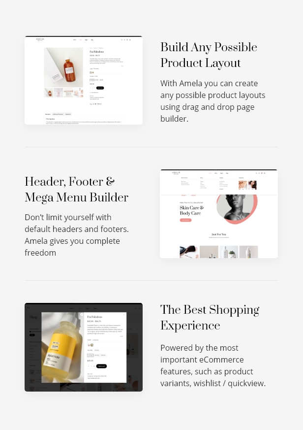 Amela |  Beauty Care WooCommerce WordPress Theme