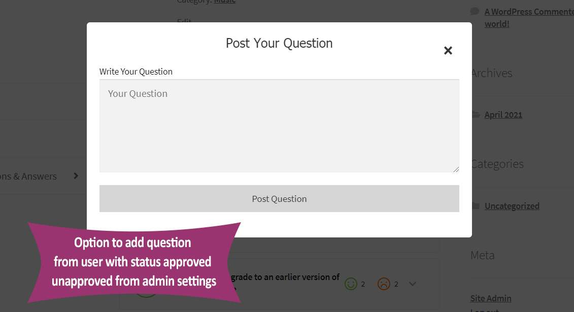 WordPress FAQ