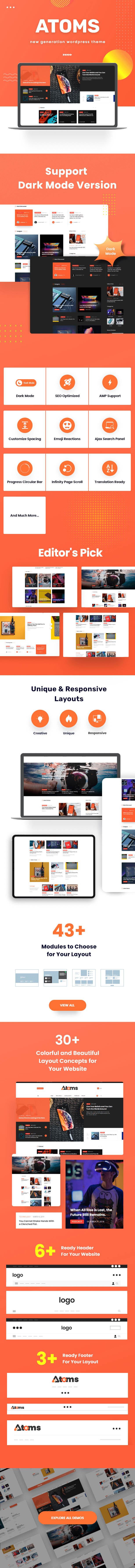 Atoms - WordPress Magazin und Blog Theme - 1
