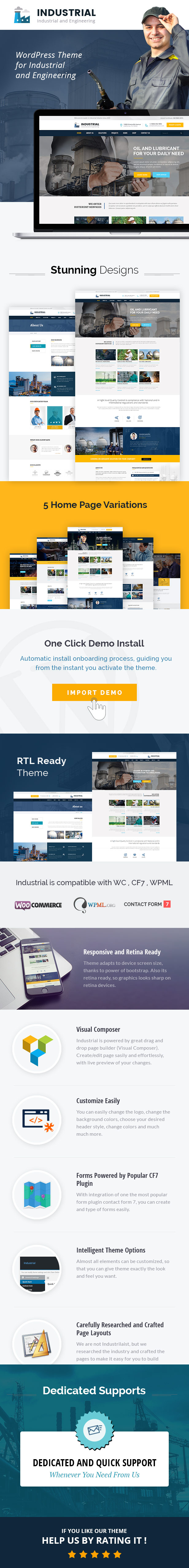 Industrie - Industrie und Ingenieurwesen WordPress Theme - 3