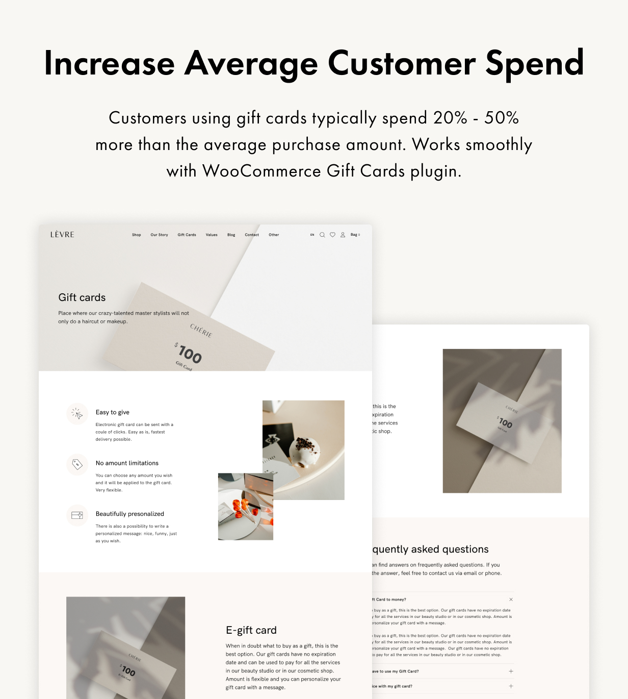 Levre WordPress Theme Präsentationsbild