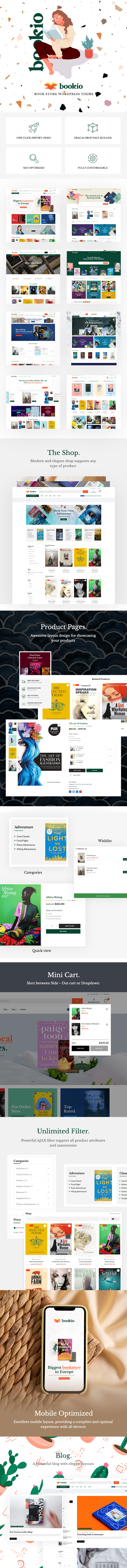 Bookio – Buchladen WooCommerce WordPress Theme - 1