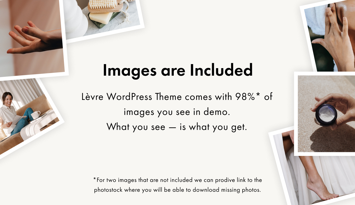 Levre WordPress Theme Präsentationsbild
