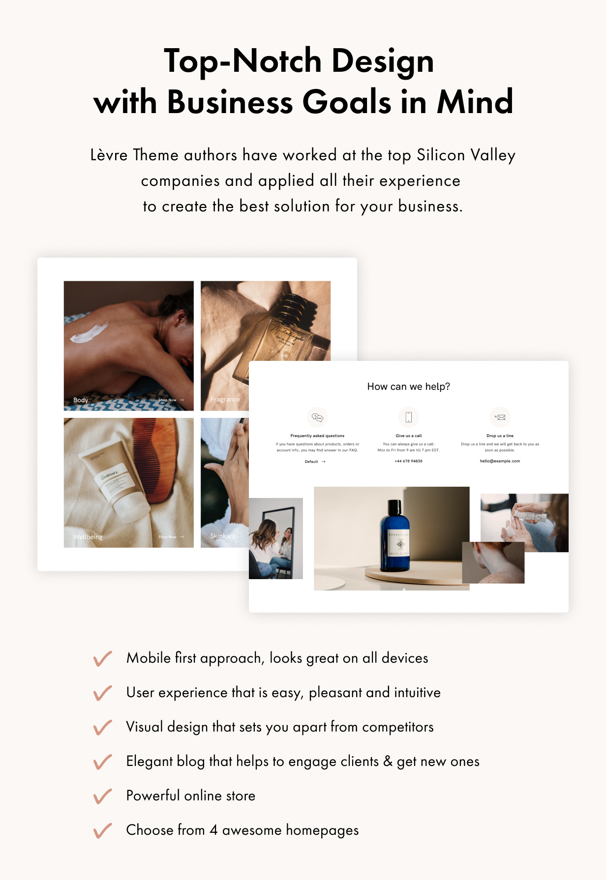 Levre WordPress Theme Präsentationsbild